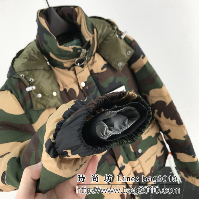 OFF-WHITE 迷彩河豚印花 時尚迷彩羽絨 男款夾克  ydi1697